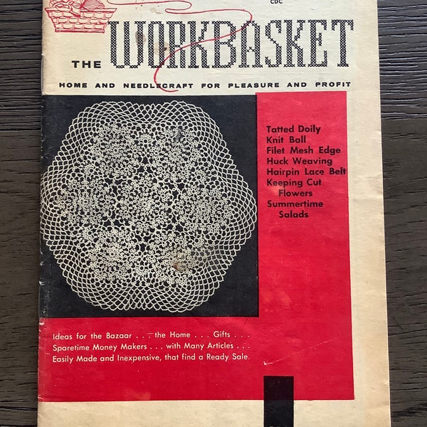 Vintage magazine work basket May1959