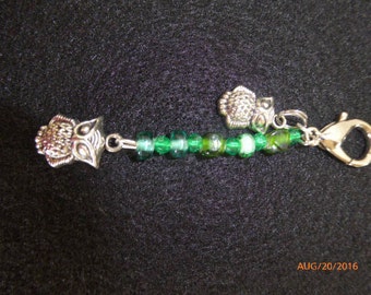 Fob Owl Charms para acoplarse a cualquiera de sus beloning alrededor de 3 pulgadas de largo
