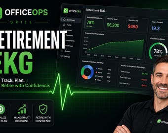 Retirement EKG Planner | Income Tax, Medicare IRMAA, Social Security Calculator Offline HTML App.