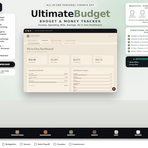 Ultimate Budget Tracker HTML App | Personal Finance Planner (Digital Download)