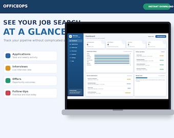 Job Application Tracker | EDD Work Search Log | Interview & Follow-Up Planner | Offline HTML App