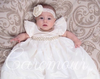 Baptism dress for baby girl | Christening dress for girls | Baby girl baptism outfit | Lace christening dress