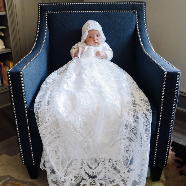 LUXURY Baptism dress | Christening gown | Infant baptism dress | Christening girl dress | Baby baptism gown | Baby girl blessing dress