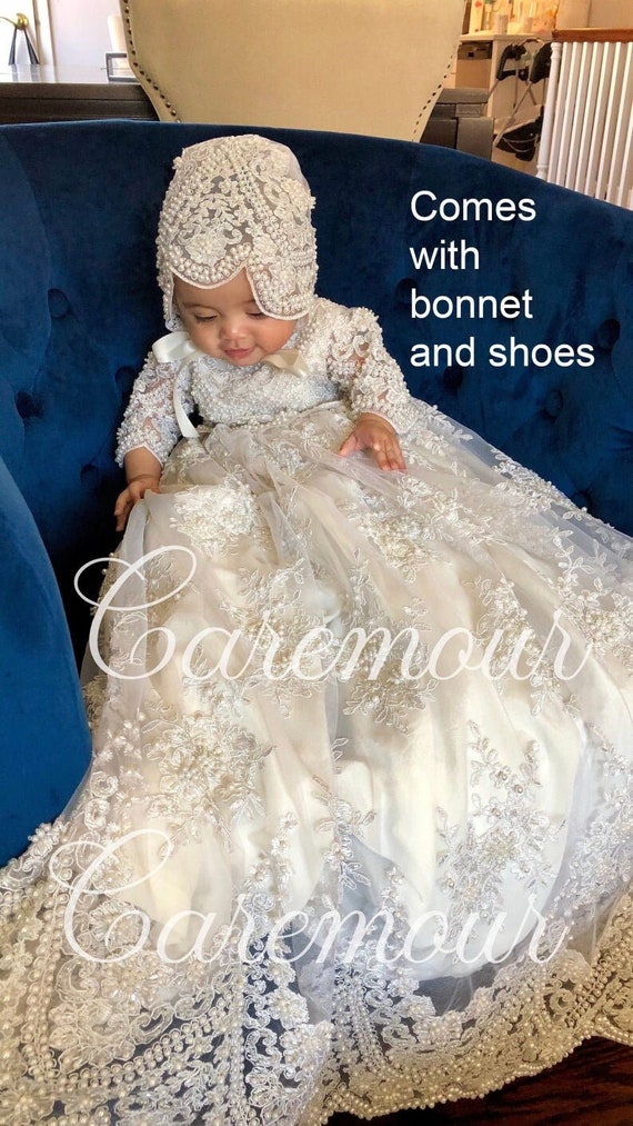 Zara girls christening gown - Christening Dress | Baptism dress for ba |  Caremour