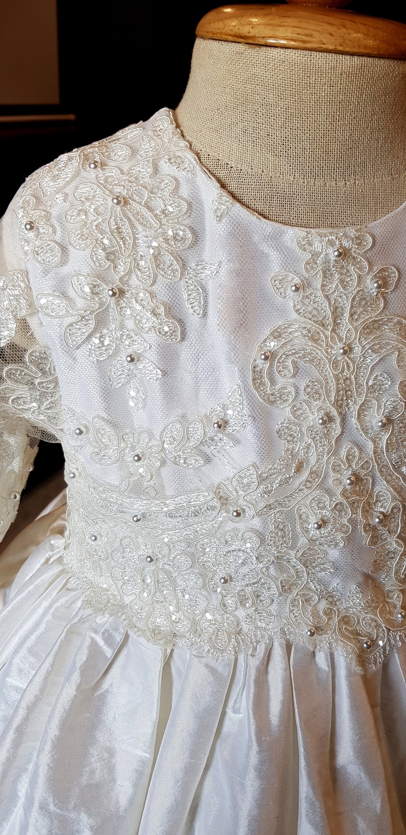 Christening Gown Silk Christening Gown Girl Christening Etsy