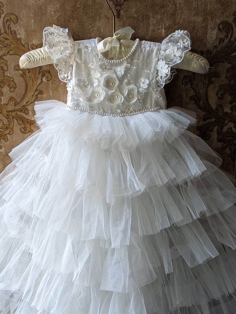 Zara Girls Christening Gown Christening Dress Baptism Etsy