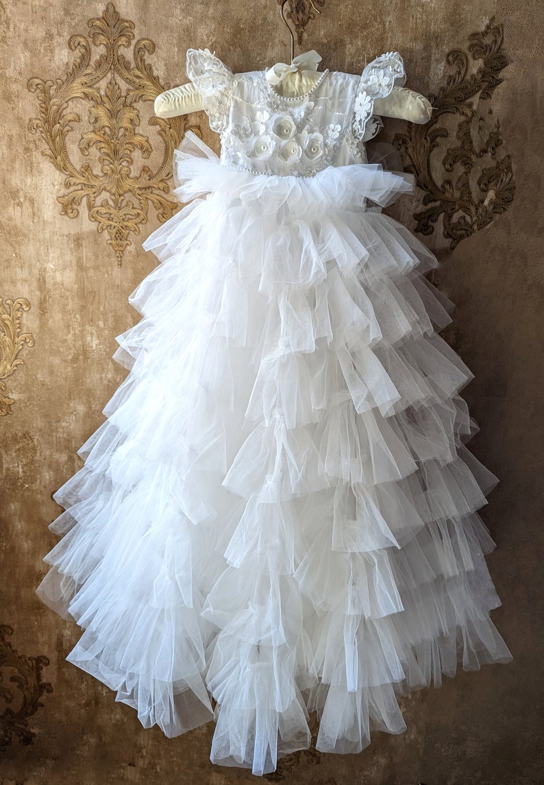 Zara Girls Christening Gown Christening Dress Baptism Etsy