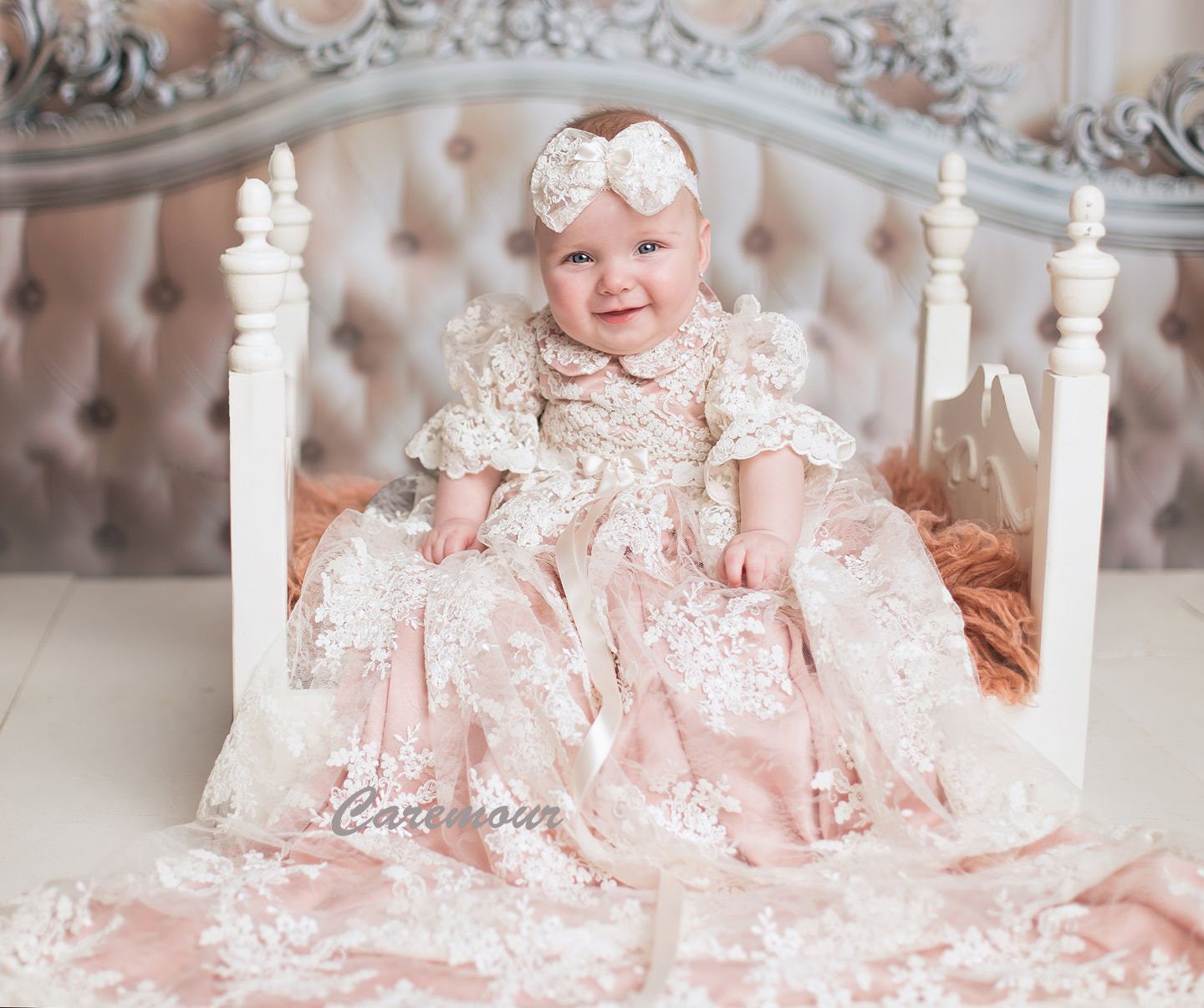 Christening Gown Baptism dress Girls Christening Gown set Etsy