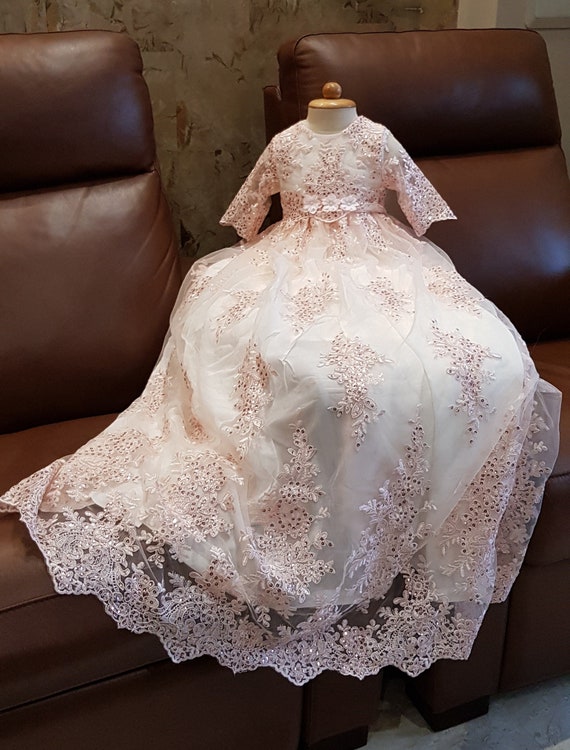 Christening Gown Girl, 2t Baptism Dress for Baby Girl, Baby Girl Dress  Special Occasion, Baptism Dress for Toddler Girl - Etsy