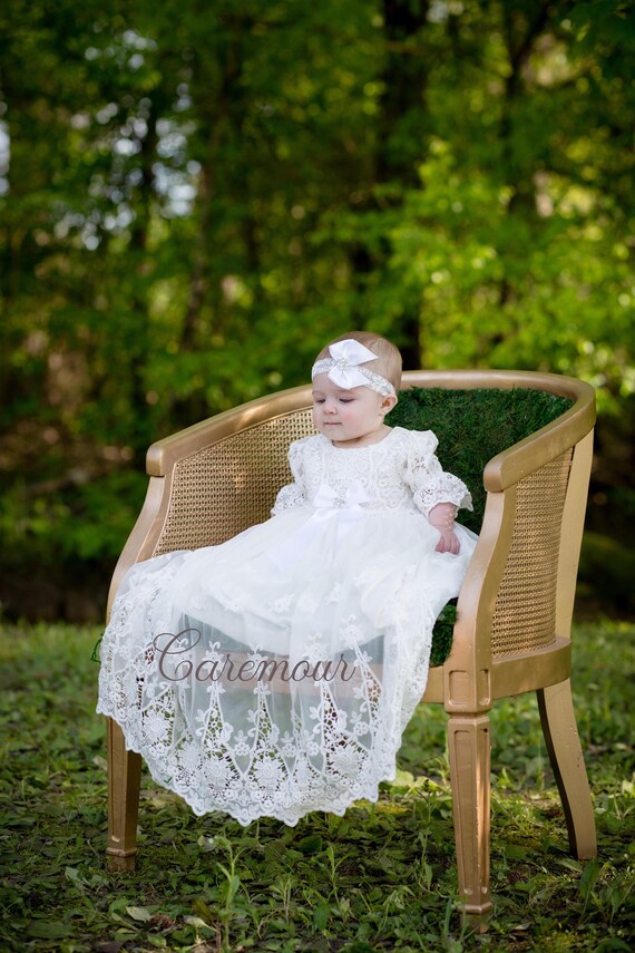 Christening Gown Baptism Dress Baptism Dress for baby Etsy