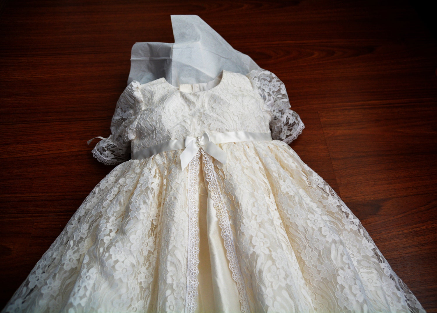 silk baptism gown