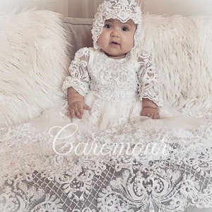 CHRISTENING GOWN for GIRLS | Christening gown for baby girl | Baby girl baptism | Christening dress for baby girl | Lace Christening gown