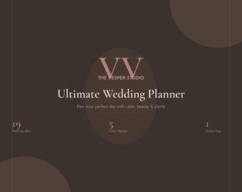 Ultimativer Hochzeitsplaner | Budget Tracker, Gästeliste, Sitzplan (Digitaler Download)