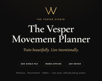 Fitness-Planer App | Workout & Meal Planer, Gym Tracker, Makro + Habit + 75 Soft Tracker | Digital, funktioniert off-line auf jedem Gerät