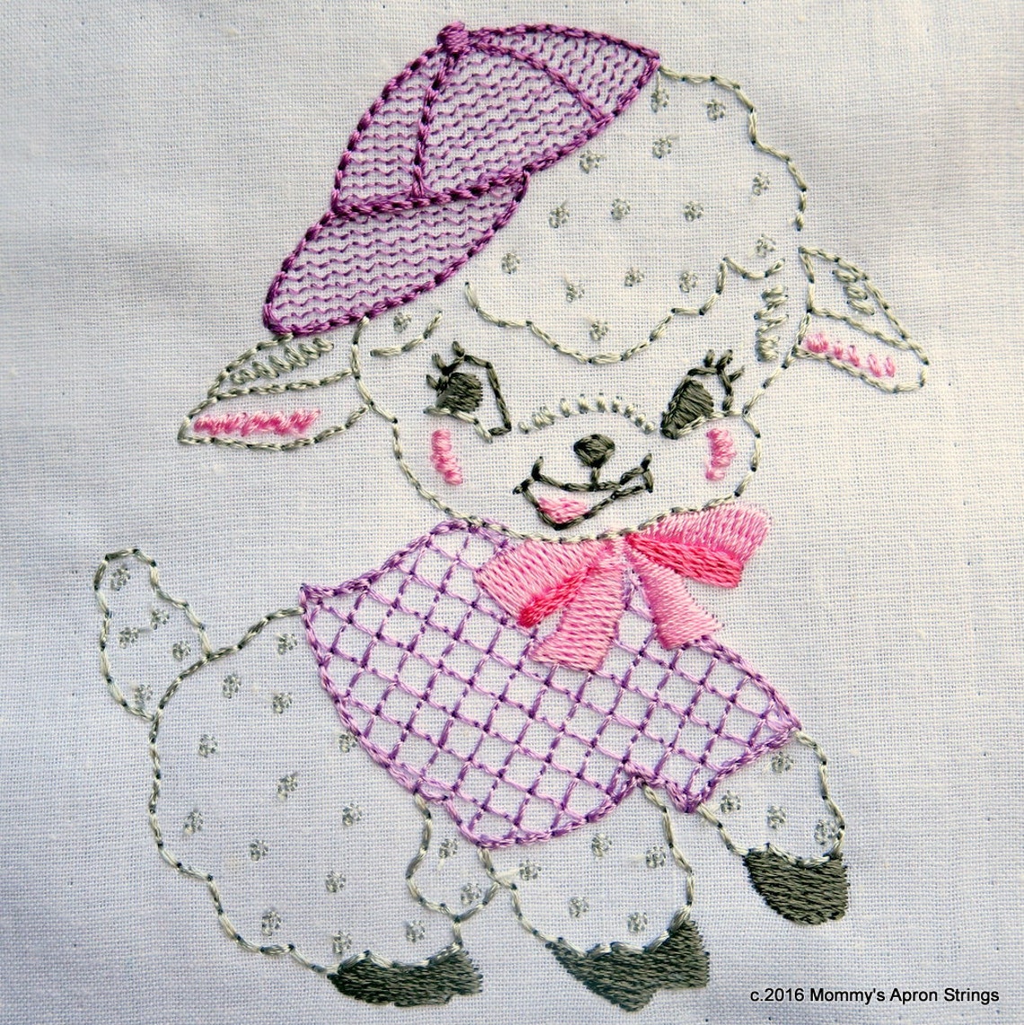 Vintage Baby Lamb Machine Embroidery Design 4x4 and 5x7 BOTH Etsy