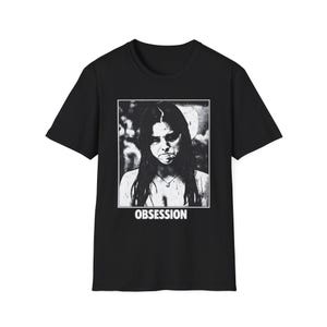 Vintage OBSESSION Film-T-Shirt, T-Shirt mit grimmiger Nikki-Grafik, Gothic-Horror-T-Shirt