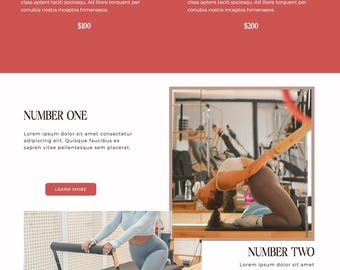 Schwül Pilates | Showit Website Template