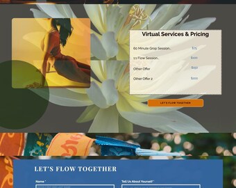 Moderne Yoga Studio Showit Website Vorlage | Optimierte Wellness Website