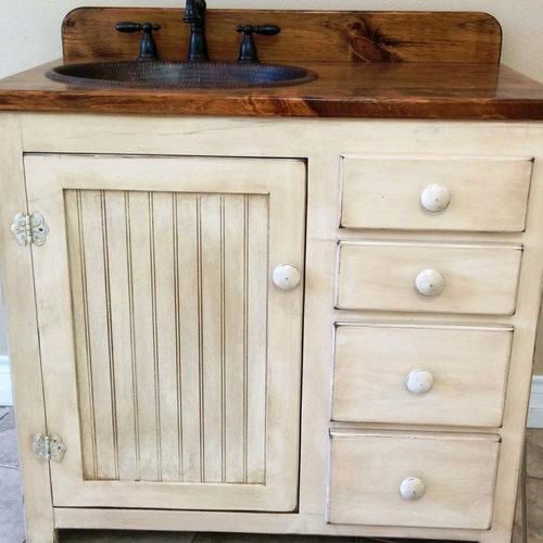 Bathroom Vanity 36 Rustic Farmhouse Bathroom Vanity Etsy