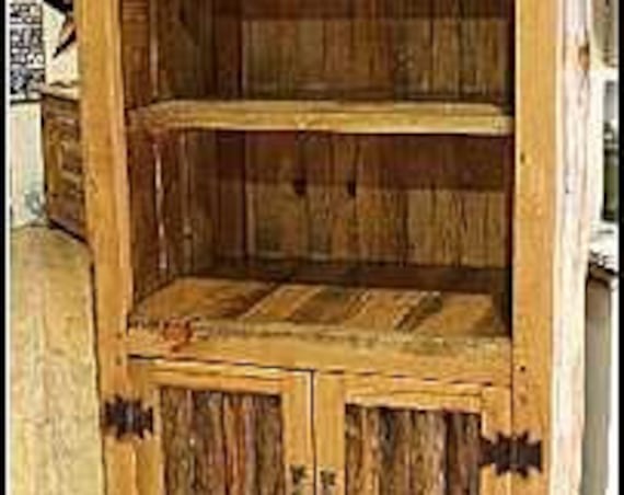 Rustic Bathroom Cabinet - Rustic shelving - Rustic Bathroom Linen cabinet - Log Furniture - Bathroom Cabinet - Rustic Display cabinet - logs