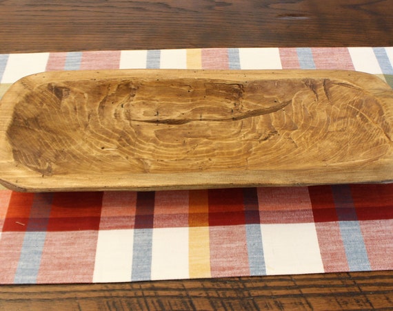 Wooden Bread Bowl - Dough Bowl - Hand Carved Wooden Bowl - 21 x 8 - Rustic - FREE SHIPPING - Stained and Waxed - Mountain Pine - #57