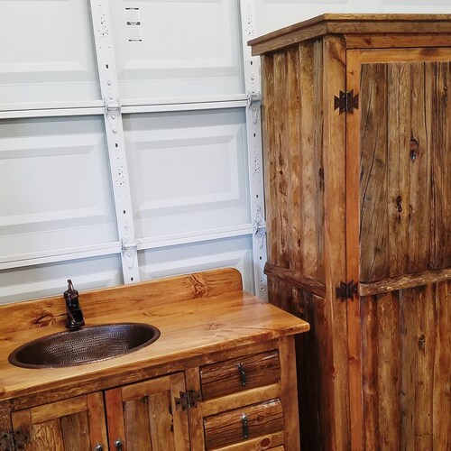 Rustic Linen Cabinet for Rustic Bathrooms - 72