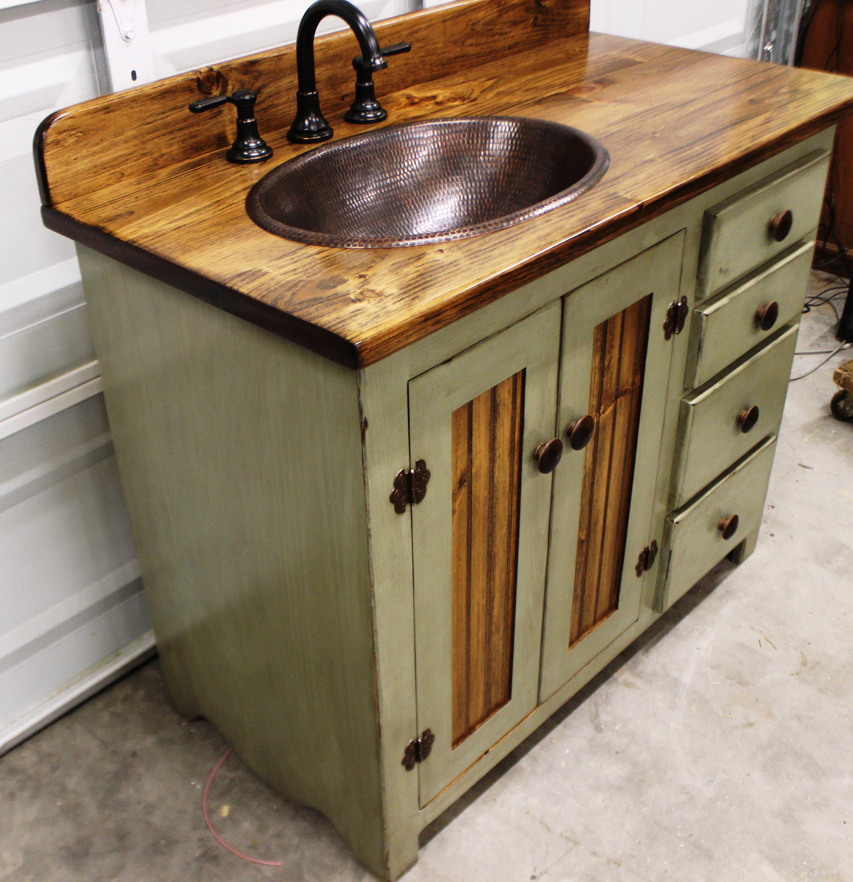 Rustic Bathroom Vanity Farmhouse Bathroom Vanity 42 Etsy - Vrogue