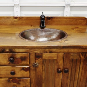 Rustic Bathroom Vanity 42 Farmhouse Bathroom Vanity Bathroom Vanity Bathroom Vanity with sink Bathroom Vanities Bathroom sink image 2