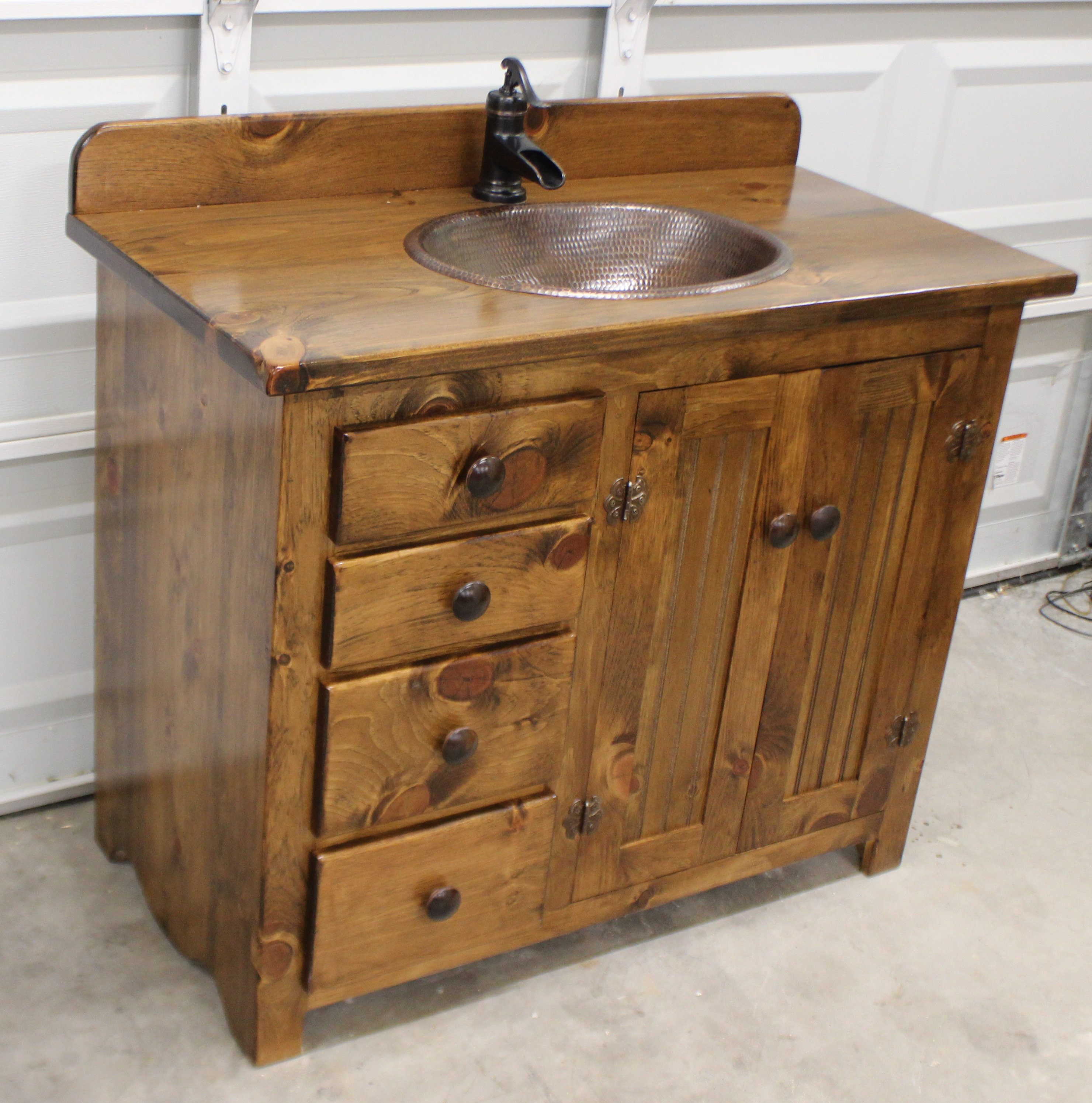 Rustic Bathroom Vanity 42 Farmhouse Bathroom Vanity | Etsy