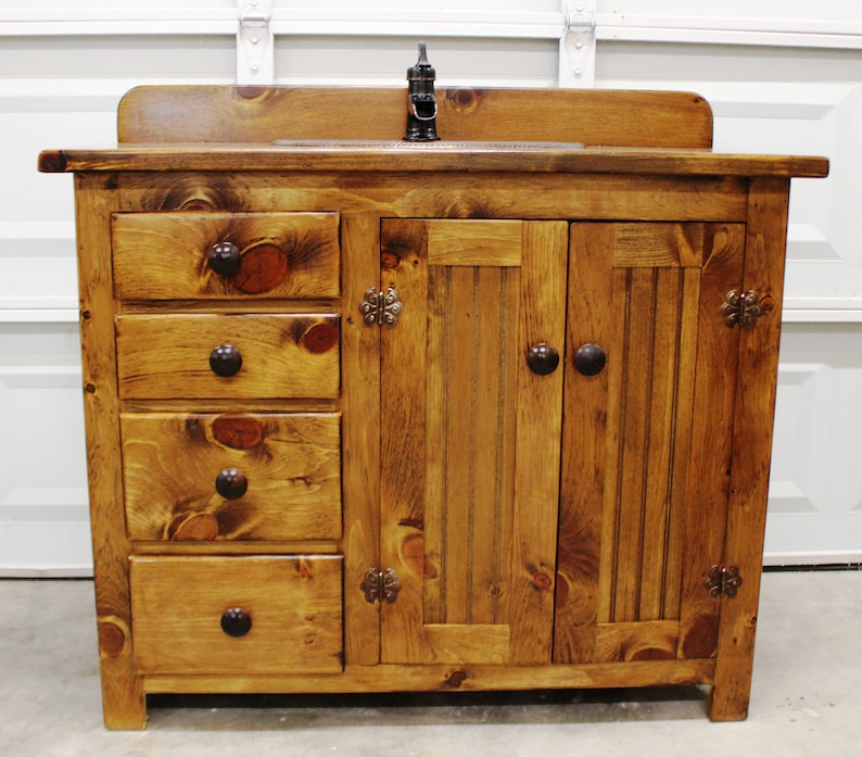 Rustic Bathroom Vanity 42 Farmhouse Bathroom Vanity Bathroom Vanity Bathroom Vanity with sink Bathroom Vanities Bathroom sink image 7