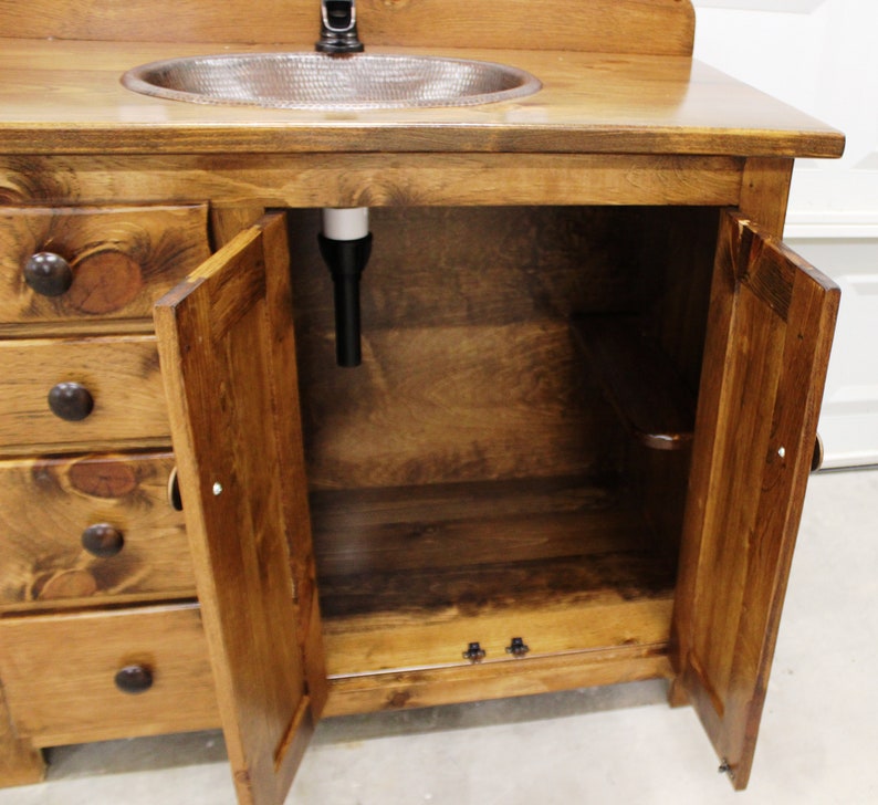 Rustic Bathroom Vanity 42 Farmhouse Bathroom Vanity Etsy New Zealand