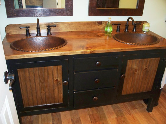 Rustic Farmhouse Vanity Double Bathroom Vanity Bathroom Etsy Singapore