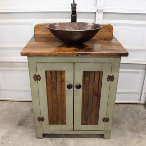 Sol Rustic Bathroom Vanity - Etsy