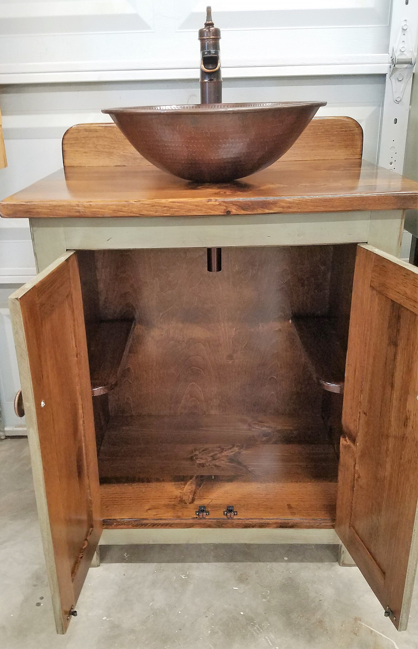 Rustic Farmhouse Vanity 30 Sage Green Bathroom Etsy