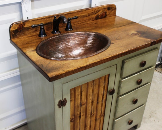 Bathroom Vanity 36 Rustic Farmhouse Bathroom Vanity Sage Green