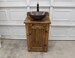 Bathroom Vanity - Our Smallest! - 22' wide - Rustic Farmhouse Bathroom Vanity - FH1296-22 - Bathroom Vanity with sink - Rustic Vanity - Pump 