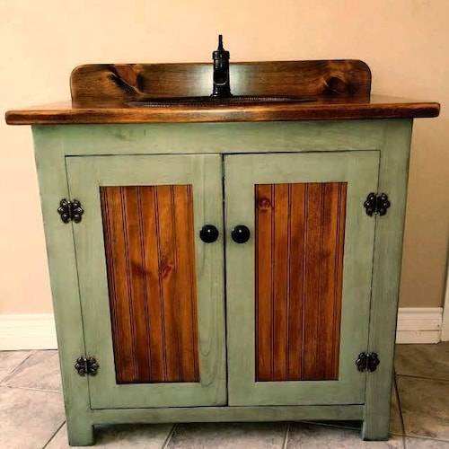 Bathroom Vanity 36 Rustic Farmhouse Bathroom Vanity Etsy
