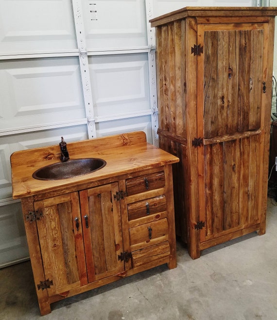 Muebles para el baño estilo rústico Luke