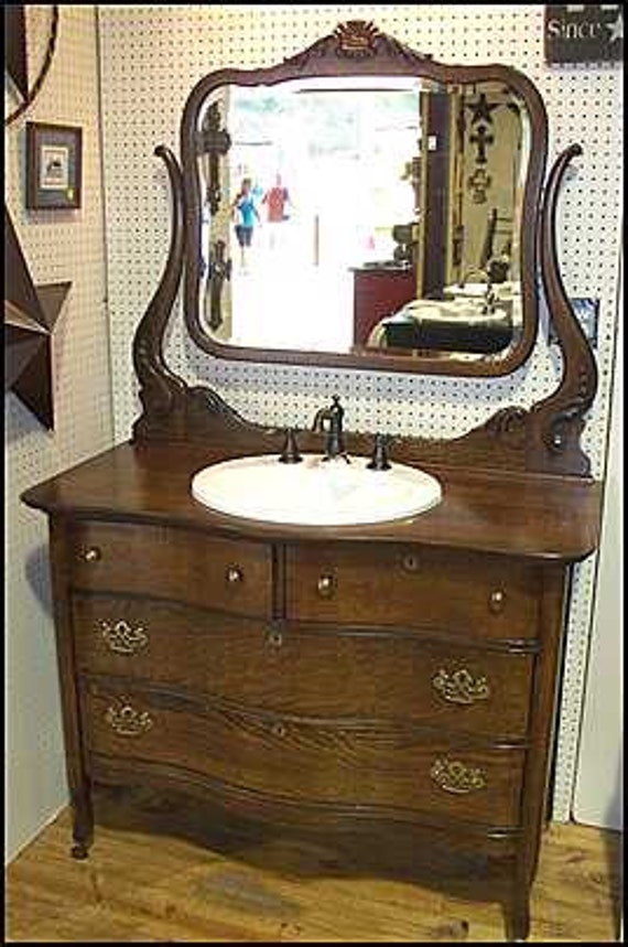 Items similar to Antique Bathroom Vanity CD1828 on Etsy