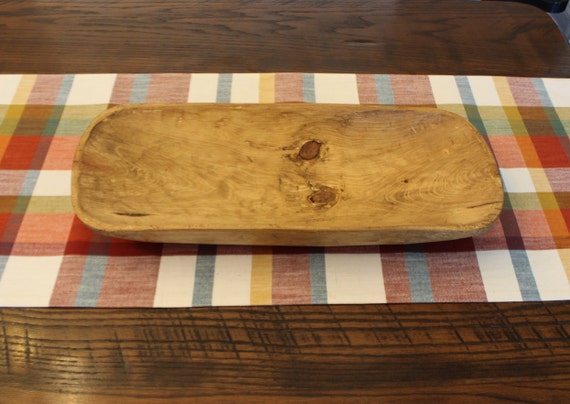 Wooden Bread Bowl - Dough Bowl - Hand Carved Wooden Bowl - 20" x 8" - Rustic -FREE SHIPPING - Mountain Pine - Stained and Waxed - #62