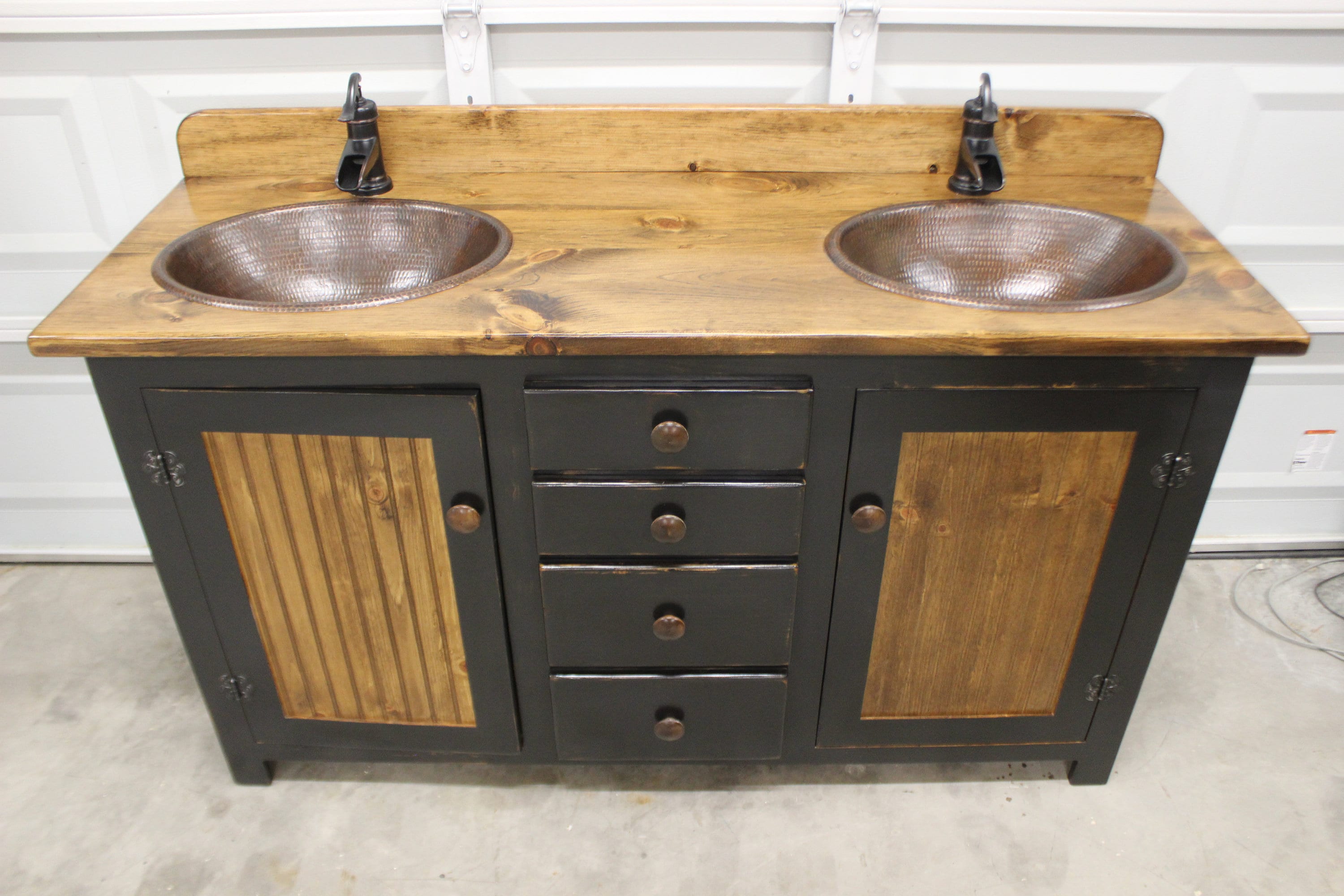 Bathroom Vanity Rustic Farmhouse Vanity Double