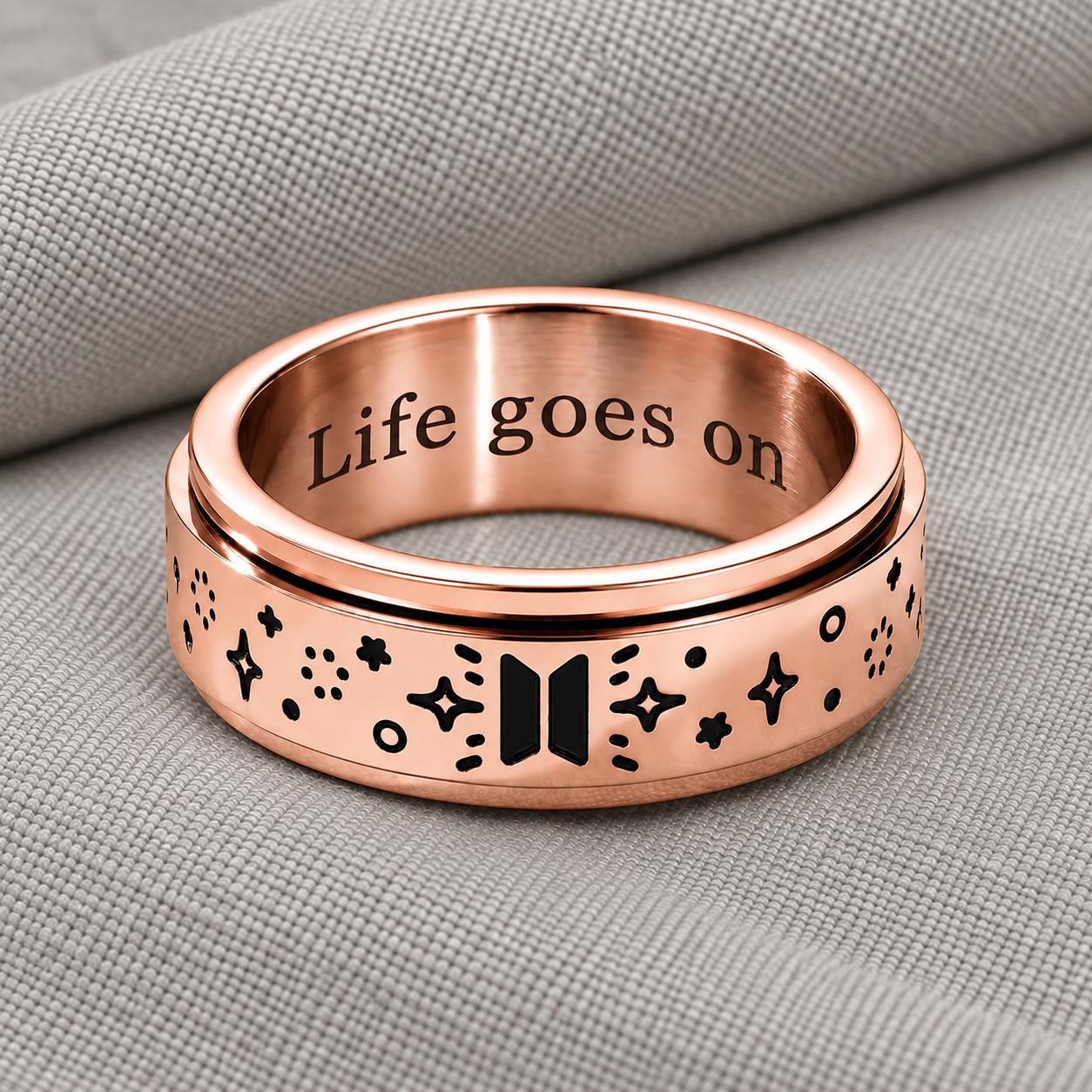 Life Goes on Bts Ring - Etsy