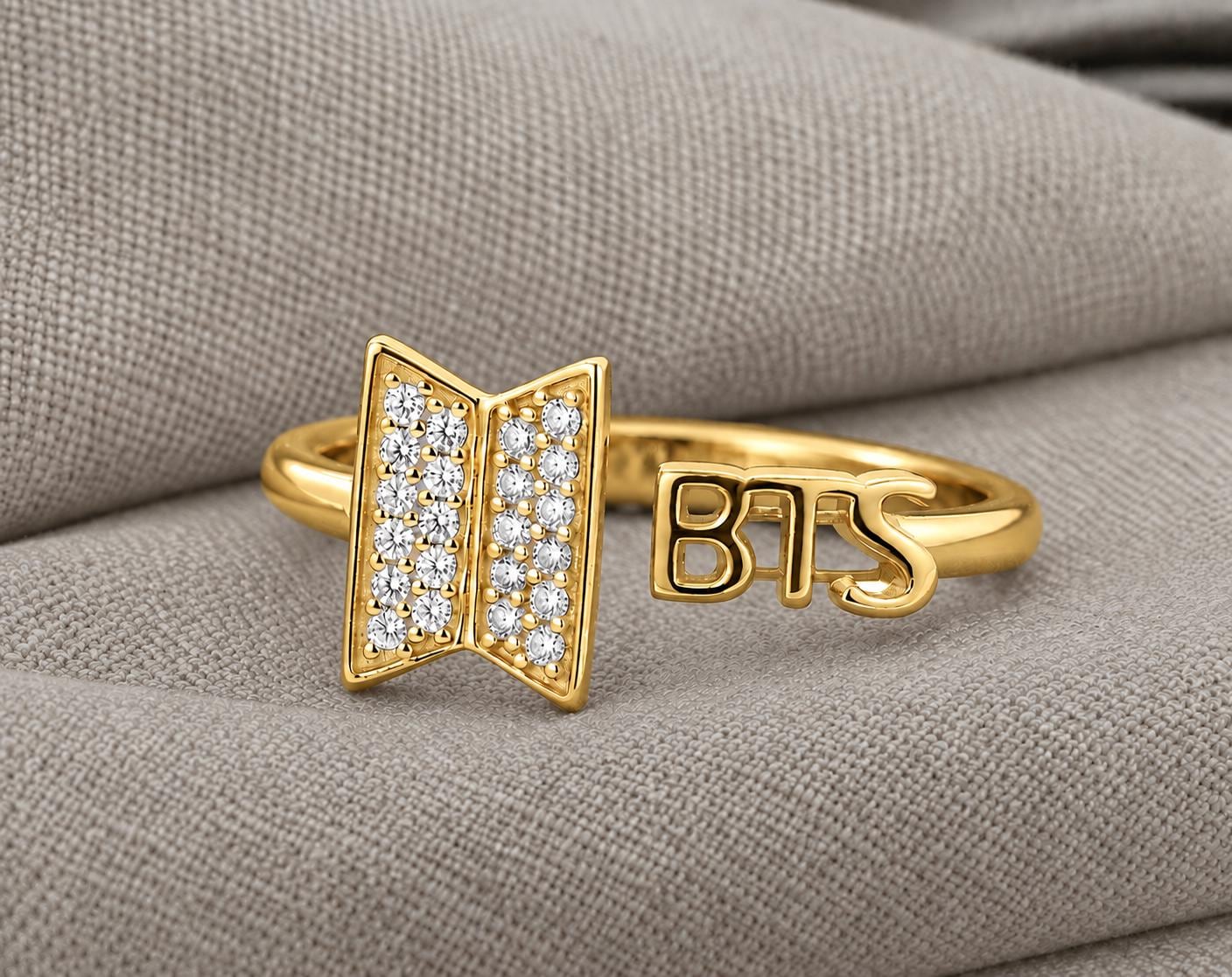 ※最終値下げ※   BTS 公式　リング　指輪 Bts Logo Ring - Etsy
