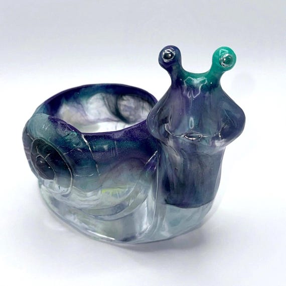 Falkor | Blue Green Snail Pot