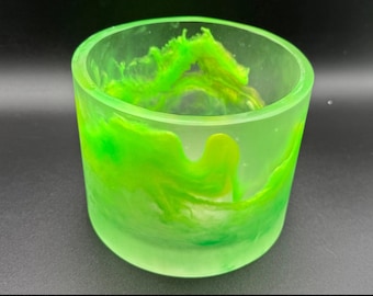 Decorative Bowl |  Florescent | Glow in the Dark | Green & Blue
