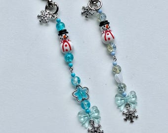 Snowman Scissors Fob