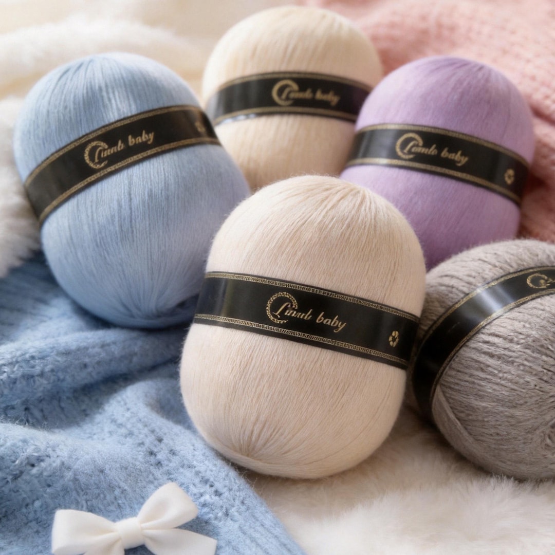 Soft Wool Blend Yarn for Knitting, Crochet, Cozy Craft Skeins