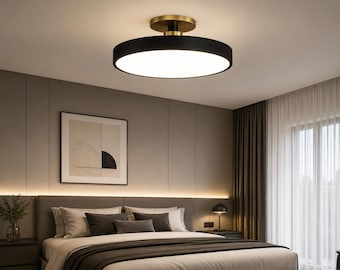 Plafonnier LED Macaron Moderne | Lustre Design 3 Couleurs & 3 Tailles | Lampe de Plafond pour Salon, Chambre, Salle à Manger