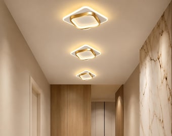 Plafonnier LED Moderne – Luminaire de Plafond pour Couloir, Escalier, Chambre et Salle de Bain – Éclairage Intérieur Design