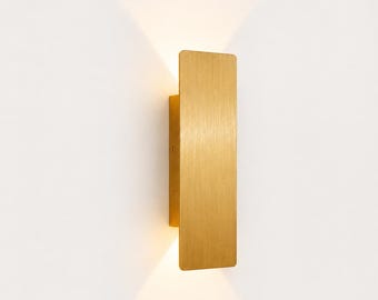 Applique Murale LED Aluminium 4 Coloris – Suspension Moderne Chambre Salon, Disponible Or Noir Blanc Café
